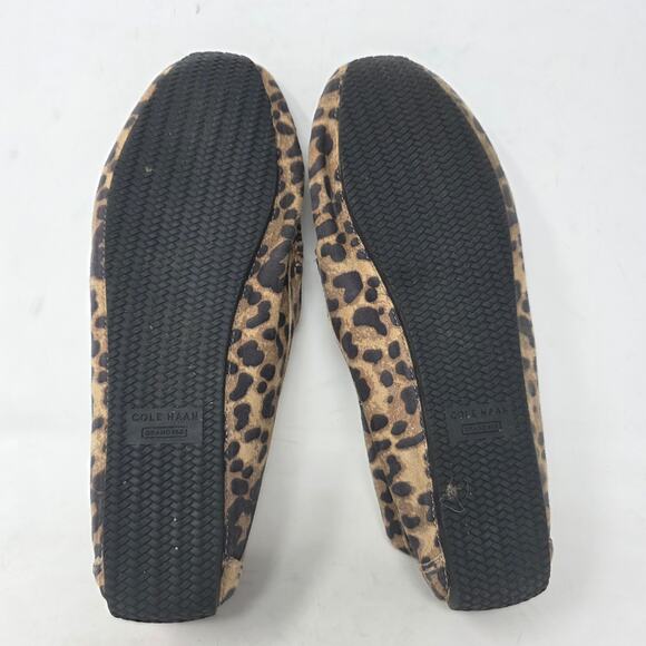 Cole Haan Leopard Print Loafers Womens 8.5 Driving Flats Leather - Picture 7 of 8